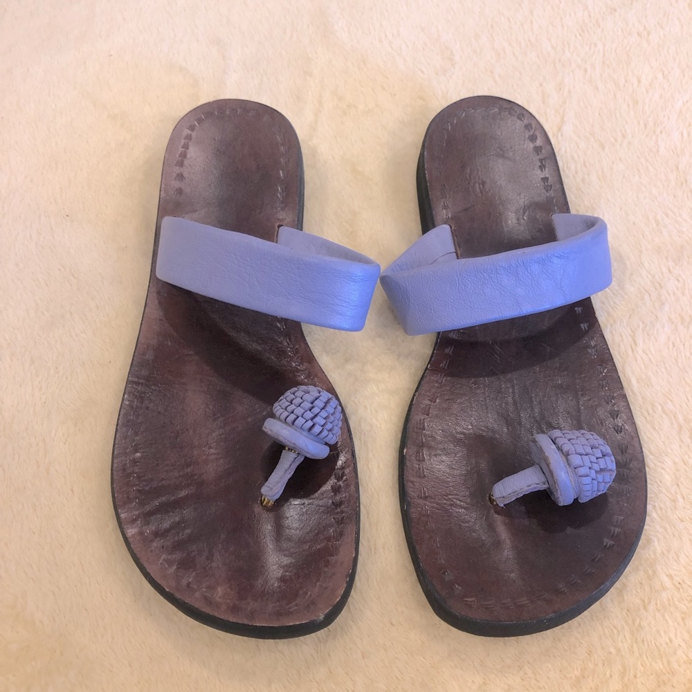 Leather Push Toes Sandals